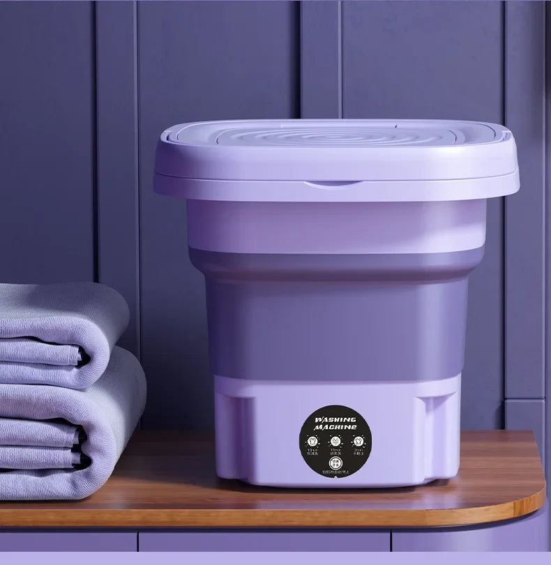 2025 Folding Washing Machine Portable Mini Dehydratable Dormitory Student Socks Underwear Panties Home Appliance Free Shipping
