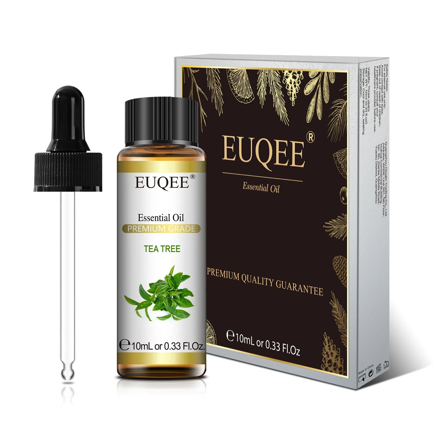 EUQEE 10ml Reines Natürliches Ätherisches Öl Lavendel Jasmin Eukalyptus Vanille Sandelholz Süße Orange Zitrone Oregano Neroli Duft
