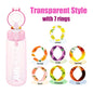 750ml/25oz Fruit Flavor Water Bottle 0 Sugar 0 Calories Sports Drinking Cup with 7 Fruit Pods Ideal for Fitness Sports Outdoor