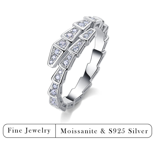 S925 Silber Moissanit Eternity Ring – 0.37CTW