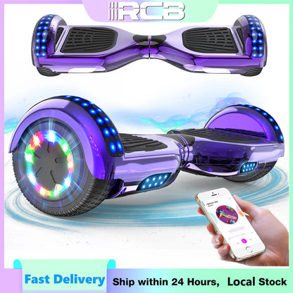 RCB 6.5" Hoverboard with Bluetooth Speaker & LED Lights