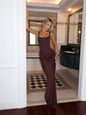 Women's Off-Shoulder Sling Dress – Slim Evening Gown