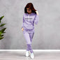 Letter Printing Womens Tracksuit Casual Hooded Sweatshirt 2 Pcs Set Sports Jogging Home Woman Clothing Street Quality Pants Suit