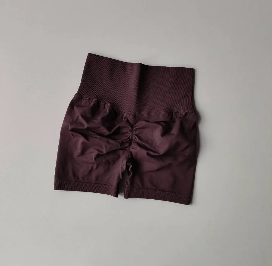 Damen-Sporthose mit Pfirsich-Po-Lifting, hoher Taille und Taillenstraffung, schlankmachende Laufhose, schnell trocknend, dreiviertel-enge Hose