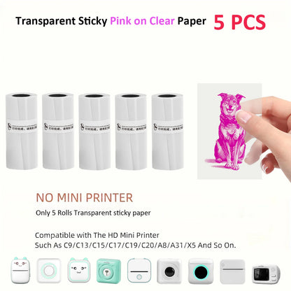 Thermal Mini Printer Portable Inkless Sticker Maker