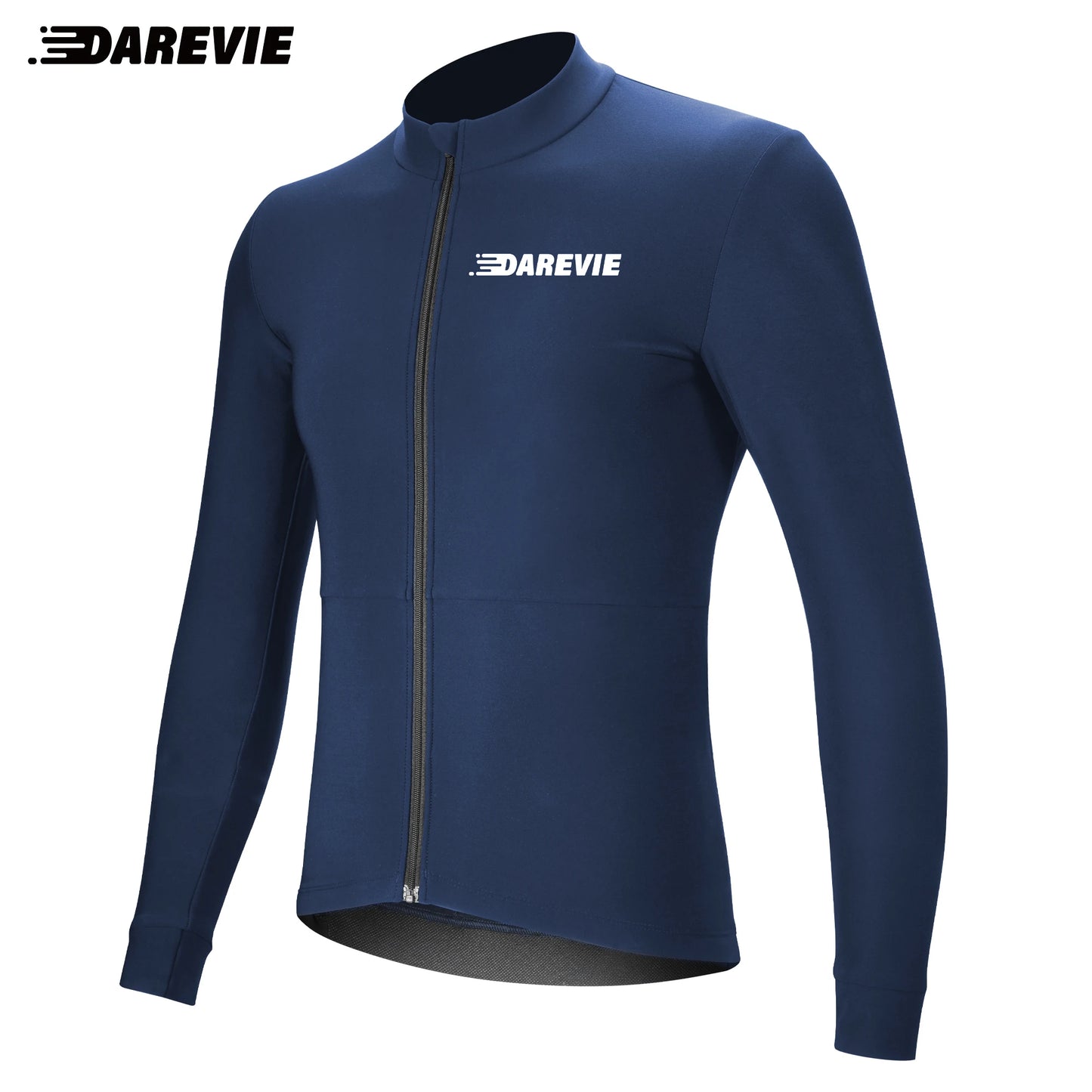 DAREVIE Radtrikot Winter Thermofleece Radtrikot Herren Langarm Warm Weich angeraut Atmungsaktive Fahrradbekleidung