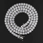 Moissanite Tennis Necklace  GRA 925 Silver Women's Chain