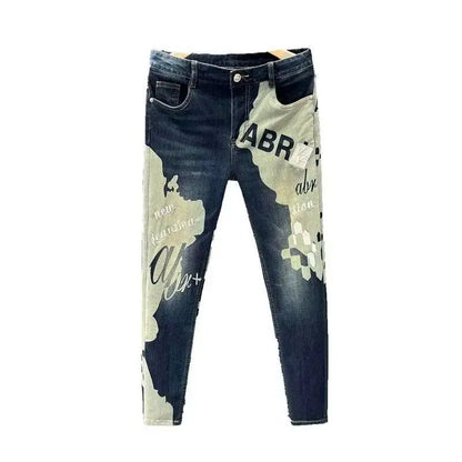 Jeans Herren Koreanisch Neu 2025 Slim Casual Bleistifthose Frühling Herbst Mode Skinny Lange Designer Kpop Männliche Herrenjeans Hosen