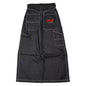 American Fashion Hip Hop Joker Oversized Jeans Women Street Y2K New Clearance Spot Hot Mopping Wide-leg Pants Unisex Loose Jeans