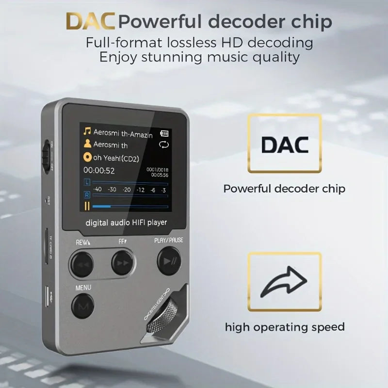 8GB Lossless Bluetooth MP3 Player with FM Radio