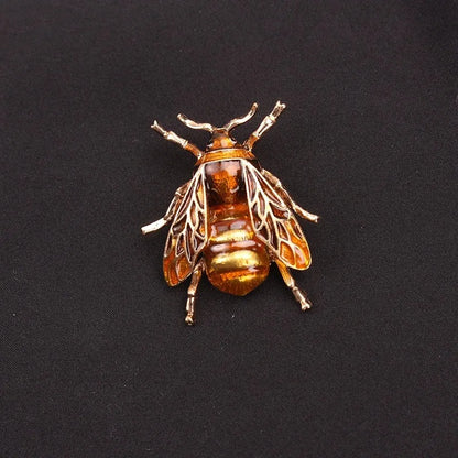 Emaille Hummel Broschen Damen Legierung Gelbe Biene Insekt Brosche Feiertagsgeschenk Broschen Bankettnadeln