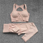 2PCS XL Seamless Women Fitness Arise Epic Yoga Sets High Waist Gym Scrunch Leggings Sports Bra Workout Active Wear Suits XP228