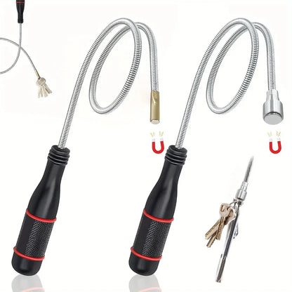 Flexibles Magnet-Aufnahmewerkzeug mit starker Saugstange – biegbar für Autoreparatur/Abfluss & vielseitigen Einsatz