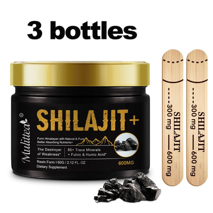 100 % reines Himalaya Shilajit mit über 85 Spurenelementen und Fulvosäure für mehr Energie, Ausdauer, Immununterstützung und Größenwachstum beim Mann