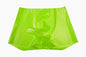 Men's Latex Fetish Boxer Shorts with Penis Pouch Sheath