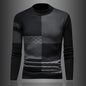 Turtleneck Men's Plaid Sweater