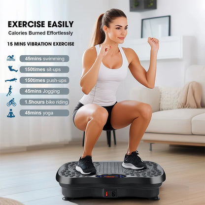 Fett-Schüttelmaschine Bluetooth Vibrationsplatte Trainingsgerät Vibrationsplatte zur Gewichtsabnahme Ganzkörper-Vibrationsmaschine
