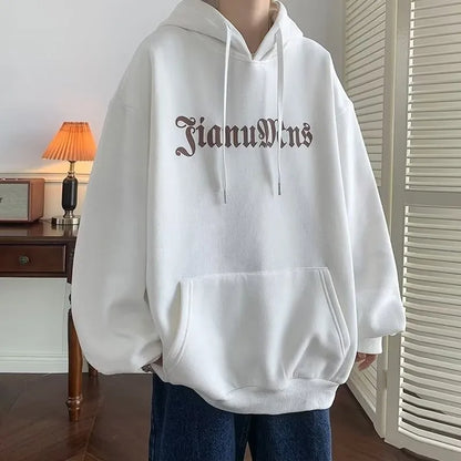 【M-8XL】American Retro Kreativer Poker-Karten-Print Hoodie für Herren Mode Trendige Street Loose Oversized Jacke für Herren