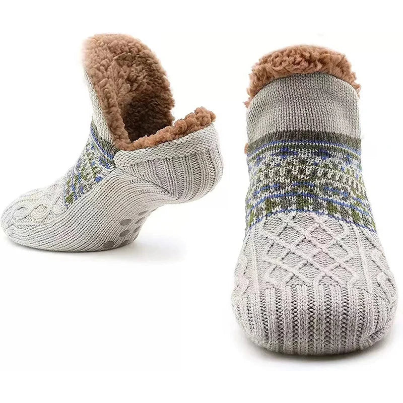 Super Warm Winter Non-slip Floor Socks Women Men Snow Socks Sleep Carpet Slippers Socks Women Velvet Boot Unsiex Home Wear