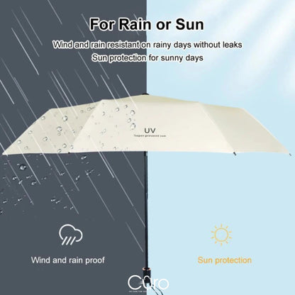 Auto Umbrella Anti-UV 3-Fold Windproof 8 Ribs Parasol