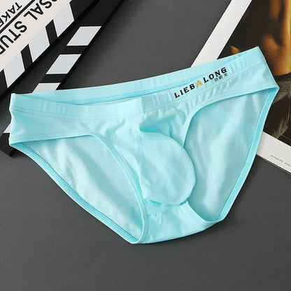 Men's Cotton Bulge Pouch Briefs Breathable Sport