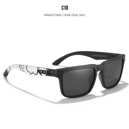 KDEAM Große quadratische Herrensonnenbrille Polarisierte photochrome Übergröße Sonnenbrille Mode Damensonnenbrille Verbesserte Version
