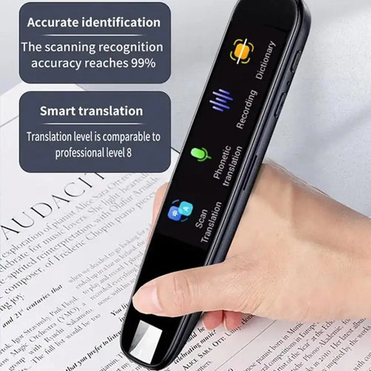 Offline-Übersetzungsstift für Lehrer und Schüler, Wörterbuch, Englisch, intelligente Scan-Punktlesefunktion, 123 Sprachen, Übersetzerstift