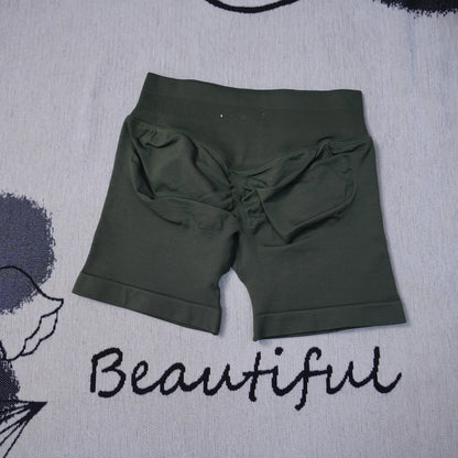 df Dynamic Shorts 4.5" Women's Seamless Yoga Shorts High Waisted Butt Lifting Breathable Workout Gym Running Comfort