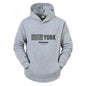 New York City Men's and Women's Hooded Fashion Letter Print Pattern Sportswear Casual Harajuku Hooded Pullover Sportswear