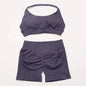 2Pcs Impacts Gym Set Tank Tops High Waist Scrunch Seamless Shorts Gym Suit Fitness Clothes Activewear Workout