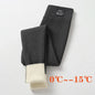 Winter Leggings Thick Thermal Pants High-waisted Leggings Women's Threaded Leggings Comfortable Stretch Leggings Black Thin
