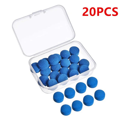20PCS 9/10/11/12/13mm Billiard Pool Cue Tips M Hardness Table Billiard Snooker Cue Stick Tip Billiard Cue Accessories