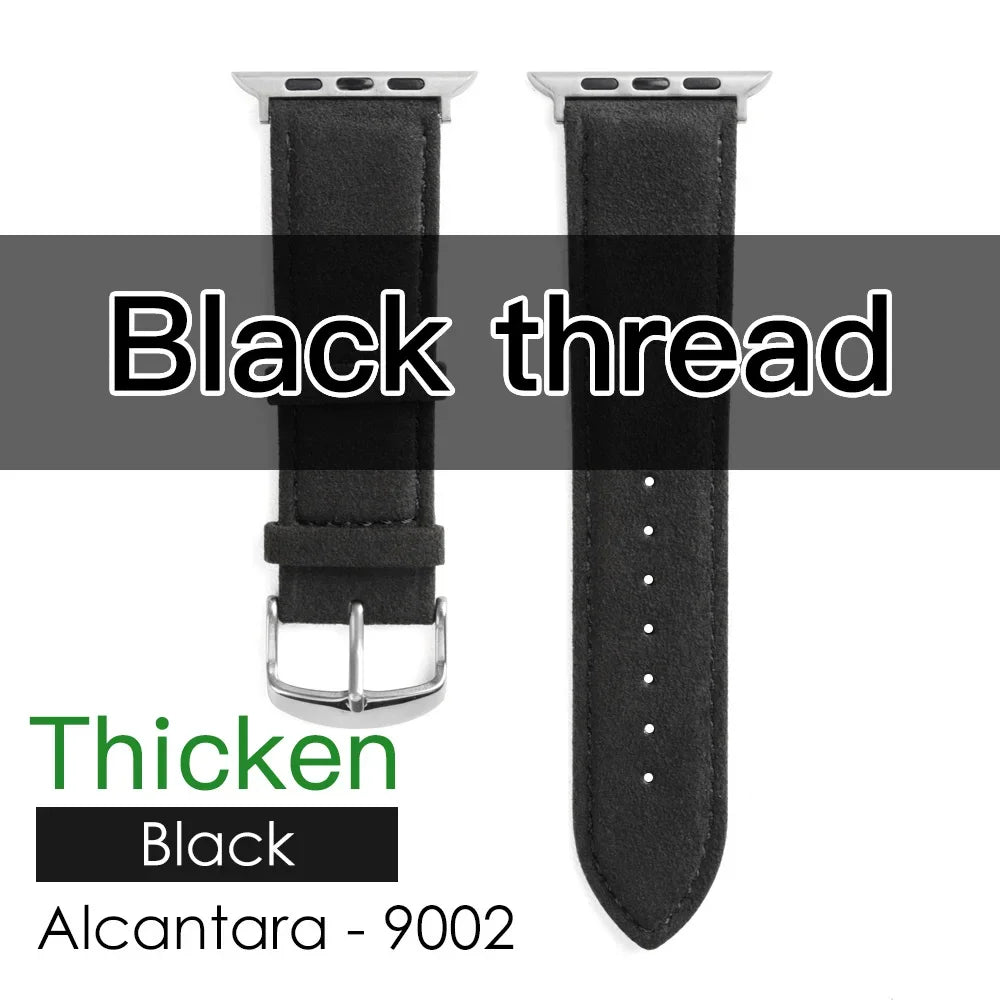 YMW Alcantara Apple Watch Band - Suede Leather Strap