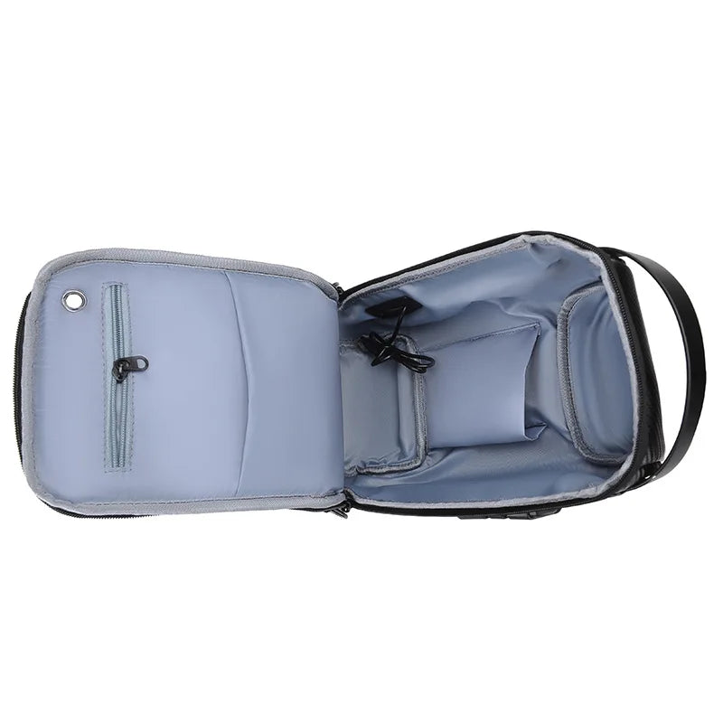 Carbon Fiber Anti-Theft USB Crossbody Bag – Waterproof Sling Chest Pack