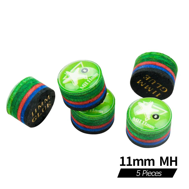 KONLLEN Cue Tips Rainbow Tips 11/14mm Multilayer Cuetips Snooker Hardness S/SS/SX/M/MH/H Pig Skin CRICAL Cue Tip Accessories