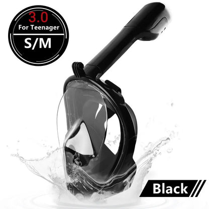 Full Face Diving Snorkel Mask – Anti-Fog Adults & Kids