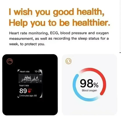 7-in-1-Armband Smartwatch unterstützt magnetisches Laden, Bluetooth-Anrufe, Gesundheits- und Fitness-Tracking, DIY-Zifferblätter für Herren und Damen