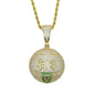 Gold Silber Farbe CZ Lustiger Gesichtsanhänger Halskette Iced Out Zirkonia Stern Herz Lächeln Charme Halsketten Männer Frauen Hip Hop Schmuck