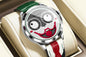 Watch with a unique face design on a beige surface, featuring the brand 'POEDAGAR'.