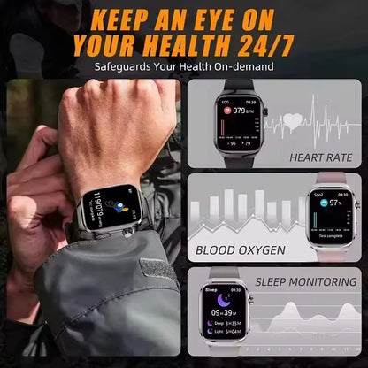 2025 Neue Mikro-Vorsorgeuntersuchung Smartwatch für Herren Harnsäure Körperfett Fünf-Organe-Gesundheitsuhr Bluetooth-Anruf Smart-Armband