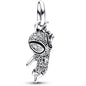 Disney Mickey Minnie Ice and Snow Princess Cartoon Series Pendant DIY Large Hole Zinc Charm Jewelry