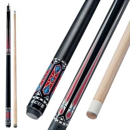 BCUE Professional Billardqueue mit 1/2 Ahorn, 12,5mm Spitze, Ahornschaft für neuesten 58 Zoll Poolqueue