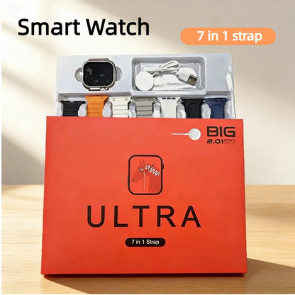 7-in-1-Armband Smartwatch unterstützt magnetisches Laden, Bluetooth-Anrufe, Gesundheits- und Fitness-Tracking, DIY-Zifferblätter für Herren und Damen