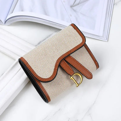 Vintage Style Women's Wallet New Model D-clip Coin Purse Multi-functional Large Capacity Trade Cross-border Coin Card Holder