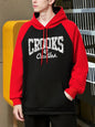 Crooks Castles Prints Man Autumn Raglan Hoodies Casual Warm Sweatshirts Soft Vintage Sportswear Fleece Fashion Male Clothes