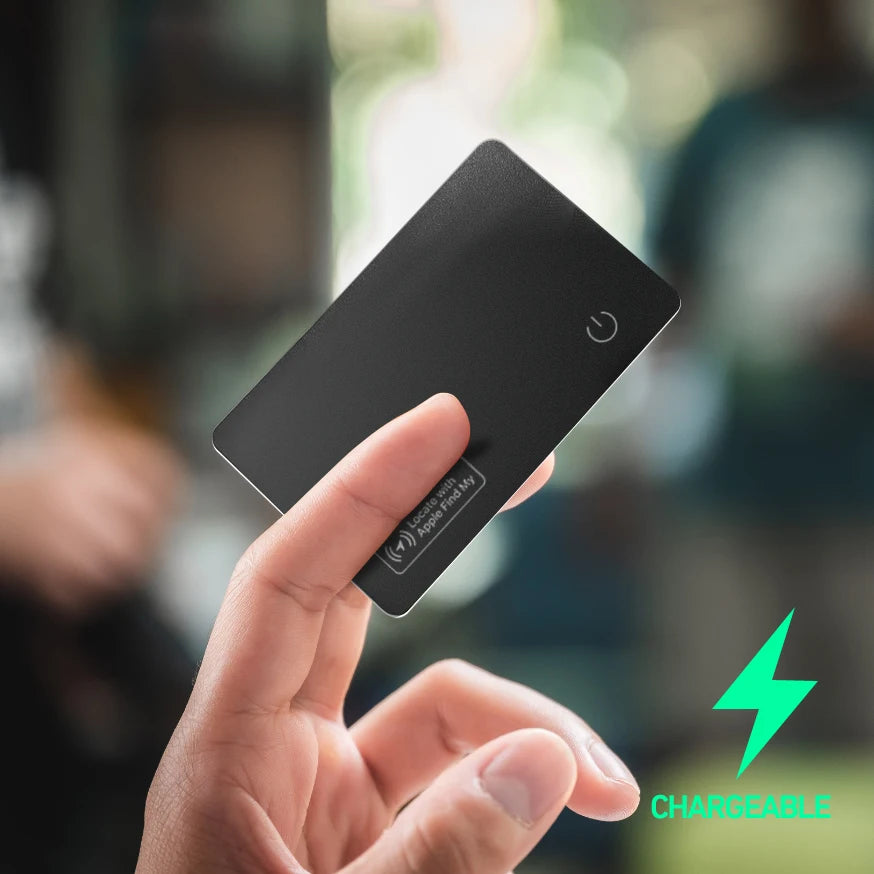Wireless Charging Wallet Tracker Tag for Find My iPhone