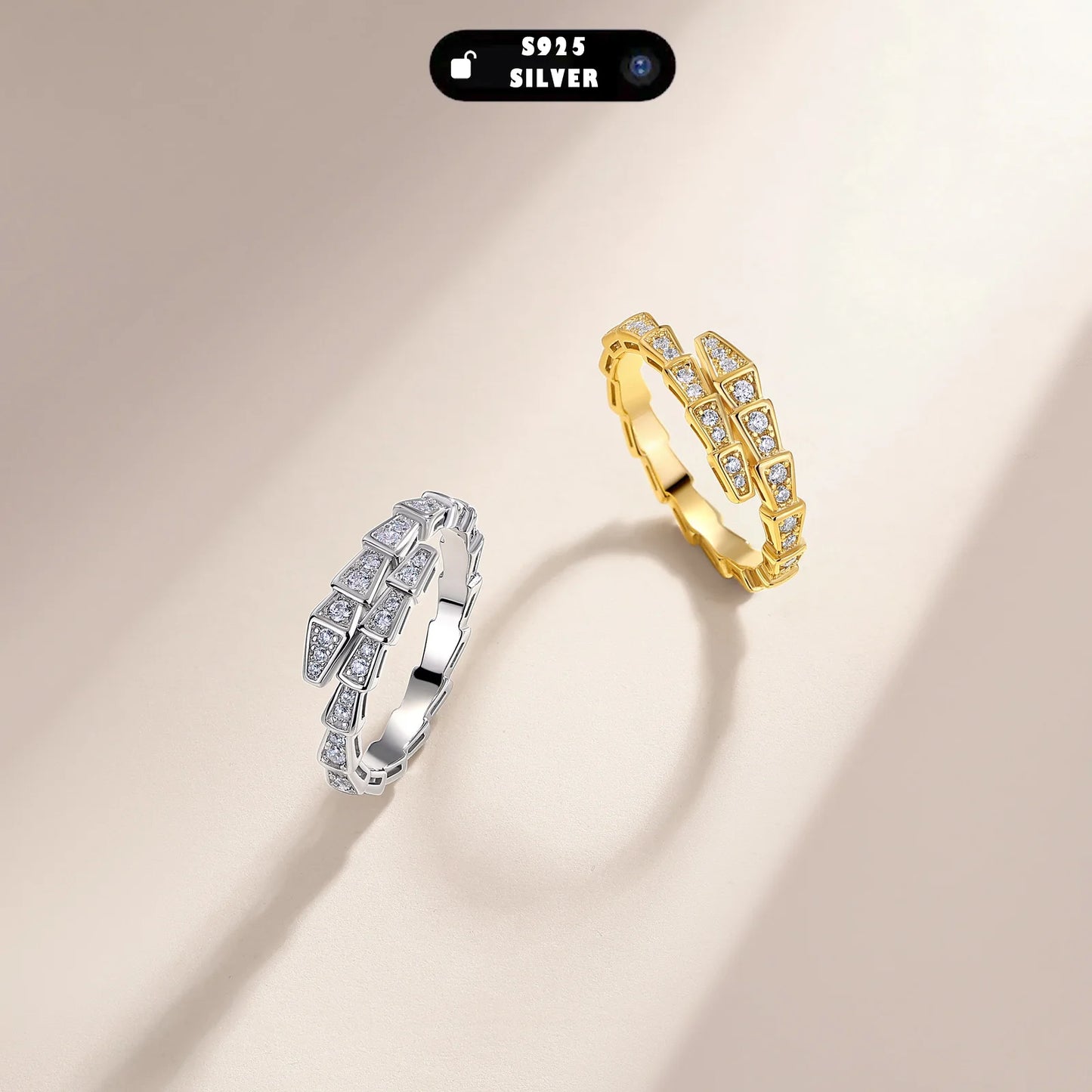 0.37CTW Luxury S925 Silver Moissanite Ring for Women Stackable Eternity Band Engagement Jewelry