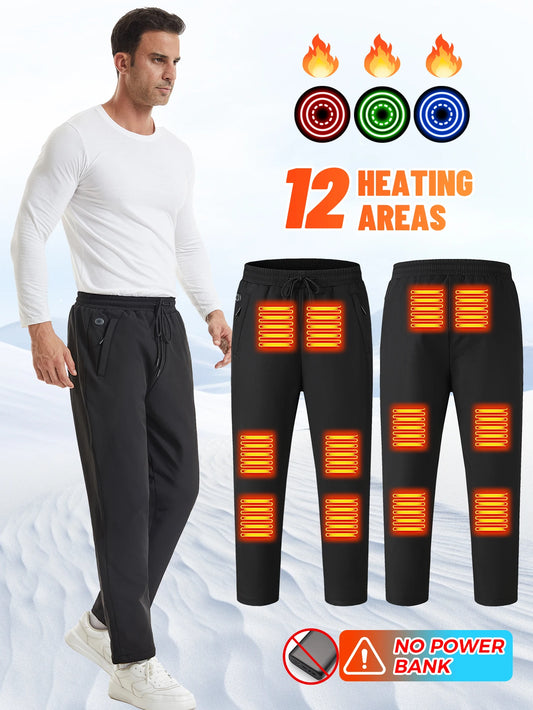 USB Electric Heated Winter Pants Thermal Hiking Ski Sports Warm Wearable Heating Technology for Outdoor Camping Trekking