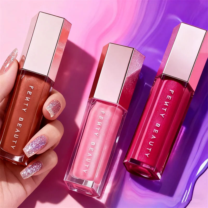 Fenty Beauty 9 Colors Colorful Lip Gloss Waterproof Liquid Lipstick Nude Pink Lips tint Makeup Lip Glaze Cosmetics Red Lip Stain