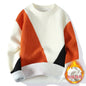 Neue Winter Herren Fleece Warme Strickpullover Mann O-Ausschnitt Gestreifte Freizeitpullover Gute Qualität Männliche Pullover Winterkleidung 4XL